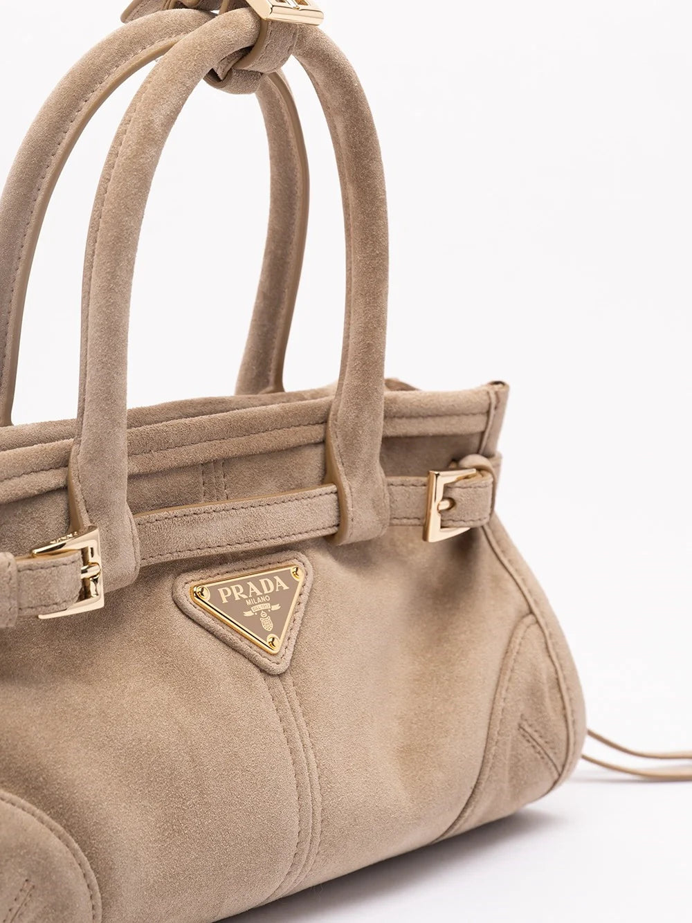 Prada Women `Prada Bonnie` Mini Suede Handbag