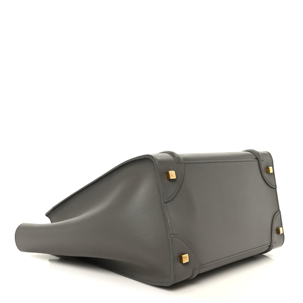 Smooth Calfskin Mini Luggage Grey