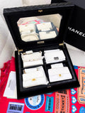 Chanel Set Of 4 white Mini Bags with Quilted Trunk