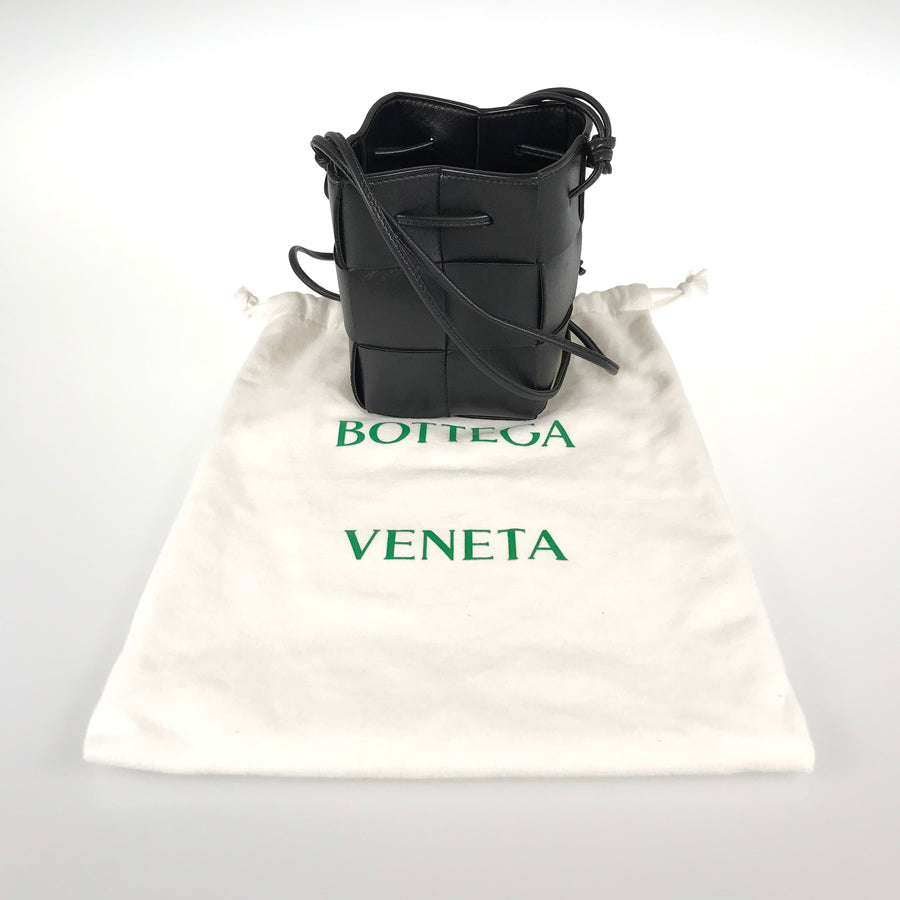 BOTTEGA VENETA Maxi Intrecciato Cassette Mini Crossbody Bucket Shoulder bag