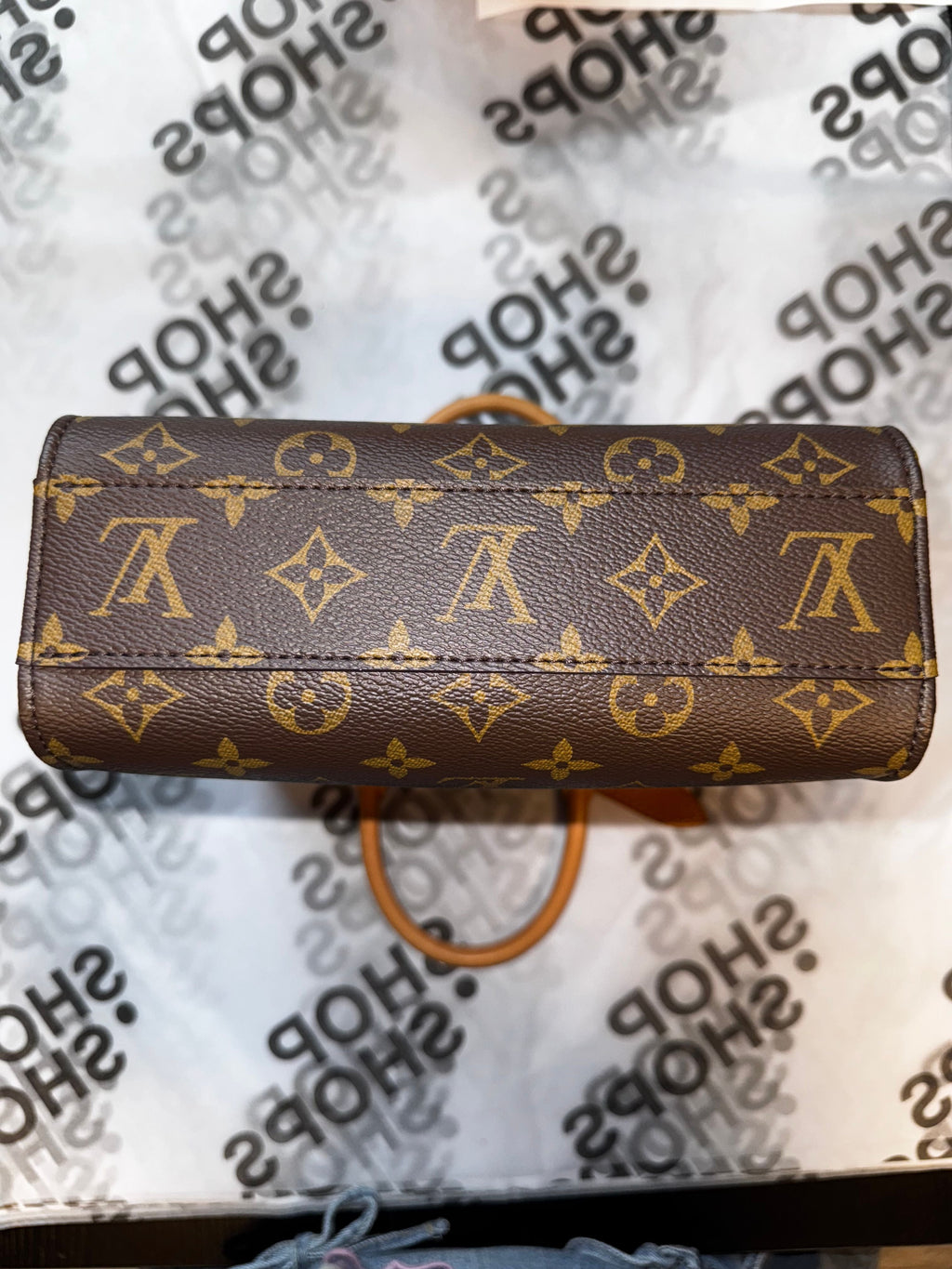 Louis Vuitton Sac Plat NM Bag Monogram Canvas BB Brown - missing strap IR-02