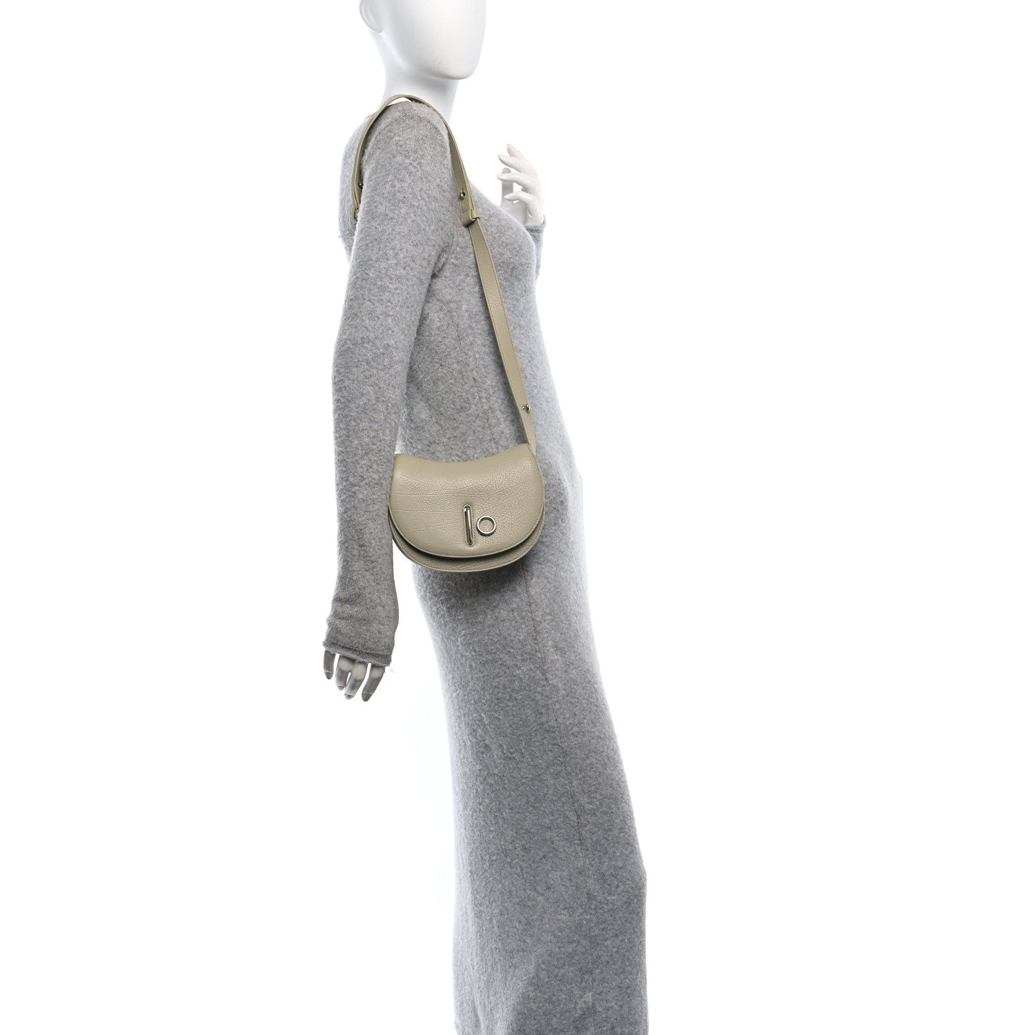 Grainy Calfskin Mini Rocking Horse Crossbody Hunter