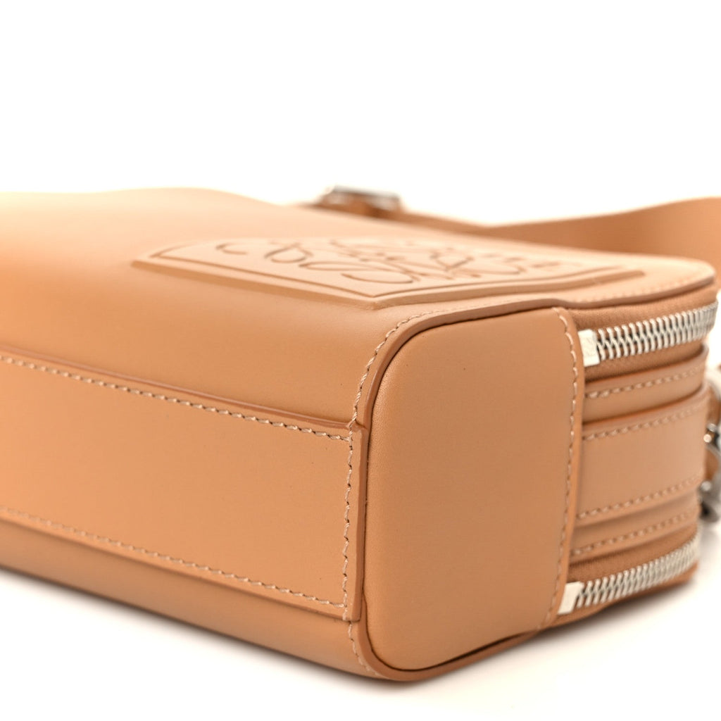 Satin Calfskin Mini Camera Bag Tan