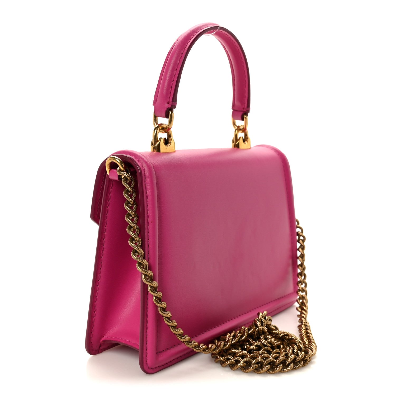 Smooth Calfskin Small Devotion Envelope Top Handle Bag Pink