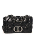 Calfskin Macrocannage Medium Caro Bag Black