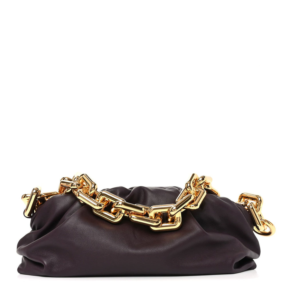 Calfskin The Pouch Chain Grape