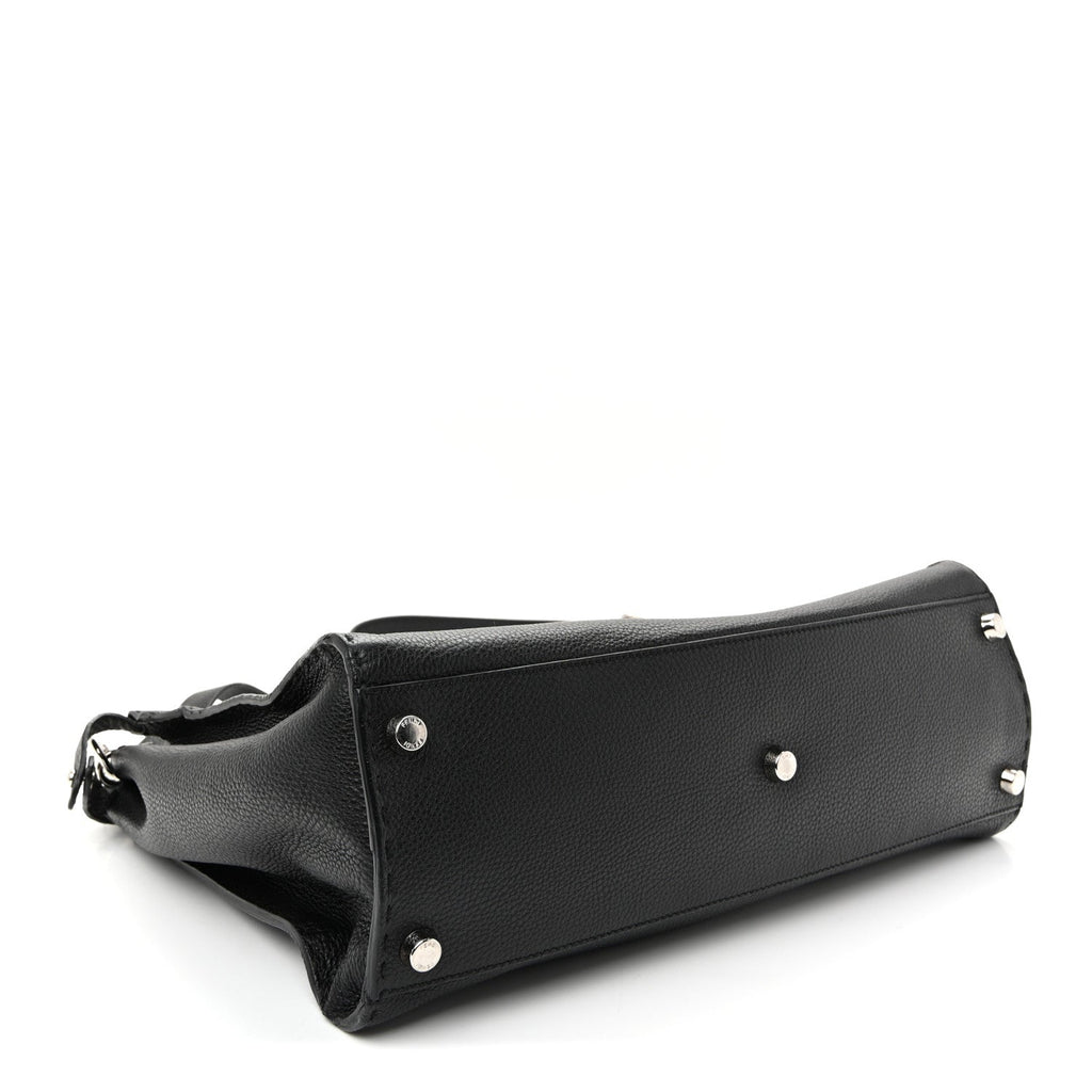 Cuoio Romano Selleria Metal Stitch Large Mens Peekaboo Iconic Essential Satchel Black