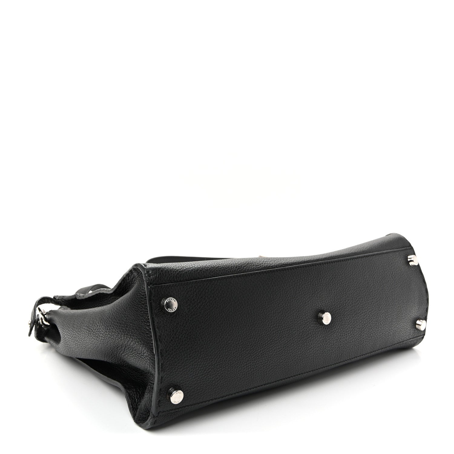 Cuoio Romano Selleria Metal Stitch Large Mens Peekaboo Iconic Essential Satchel Black