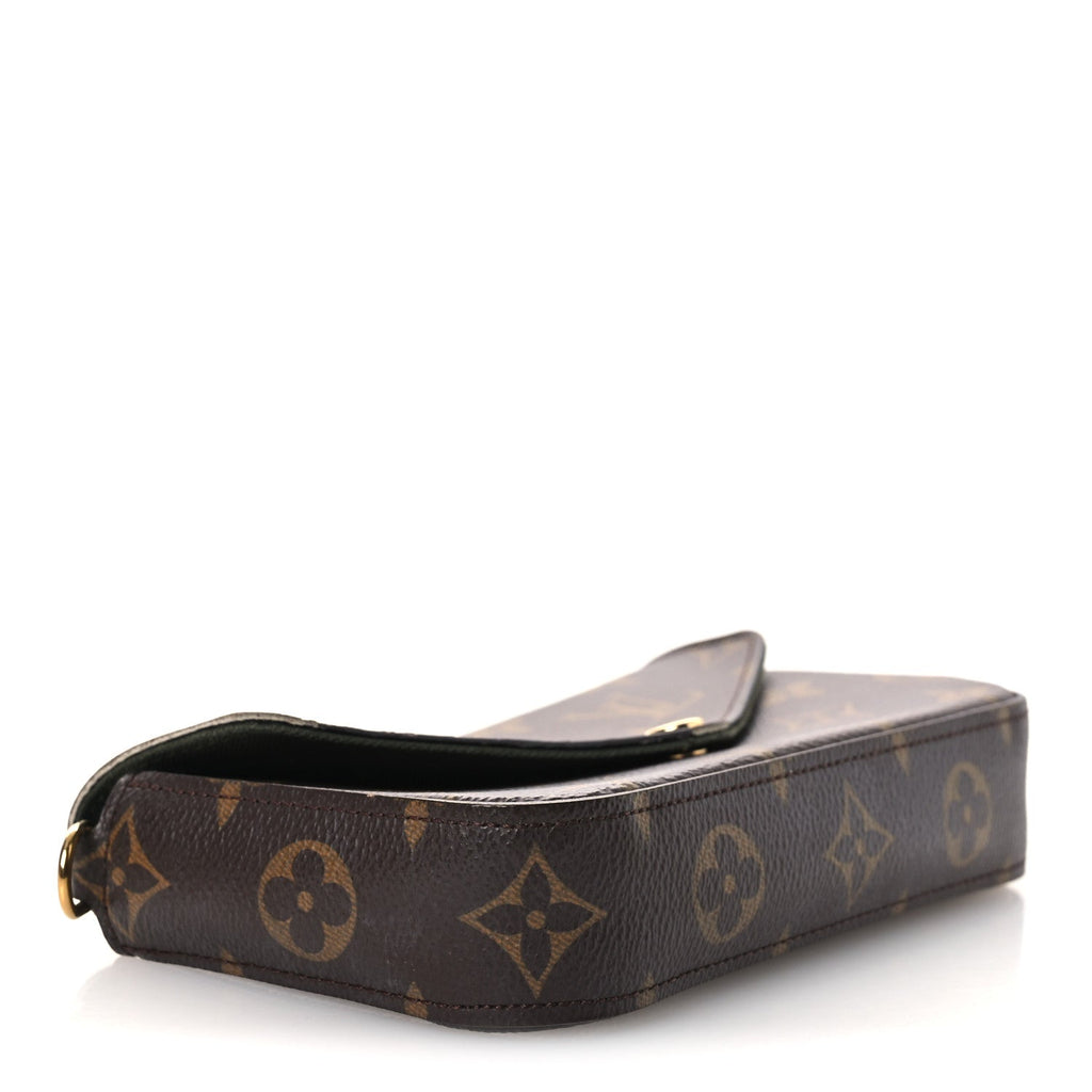Monogram Felicie Strap & Go Kaki