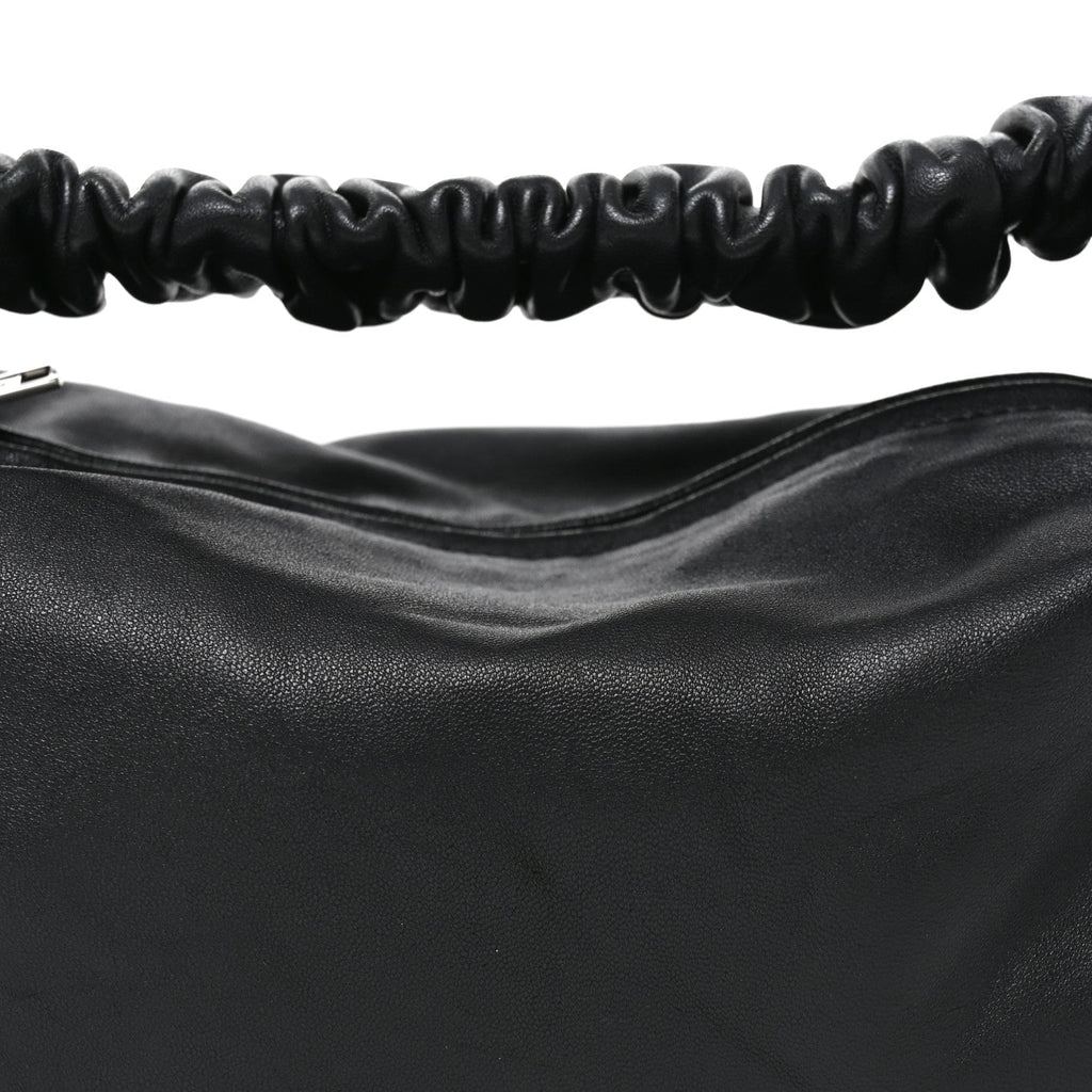 Lambskin Mini Scrunchie Bag Black