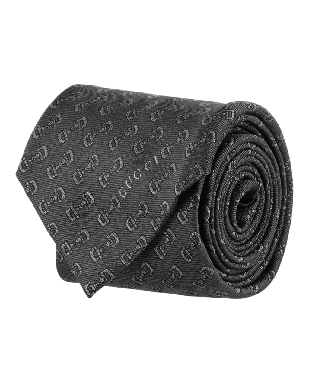 Gucci Mens Horsebit Silk Jacquard Tie
