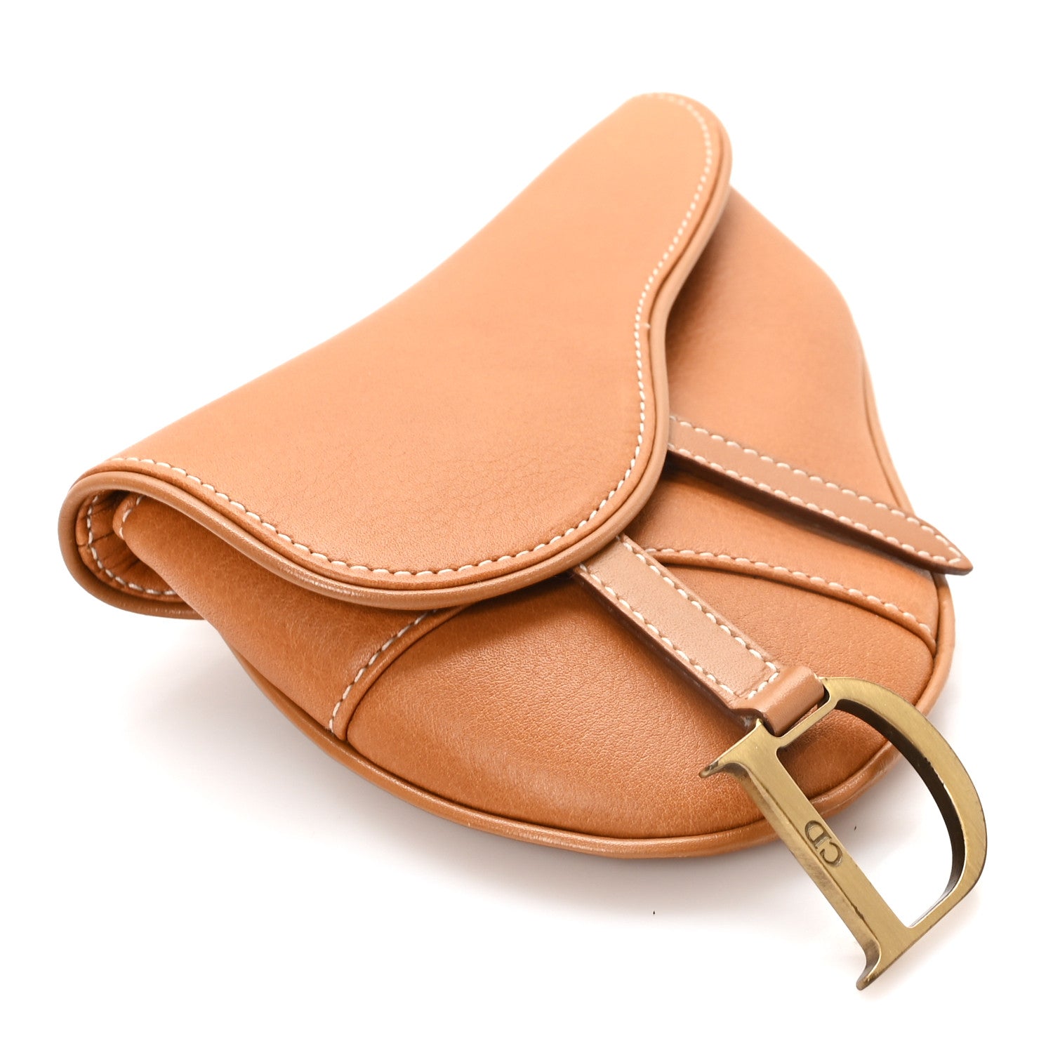 Calfskin Saddle Belt Bag Tan