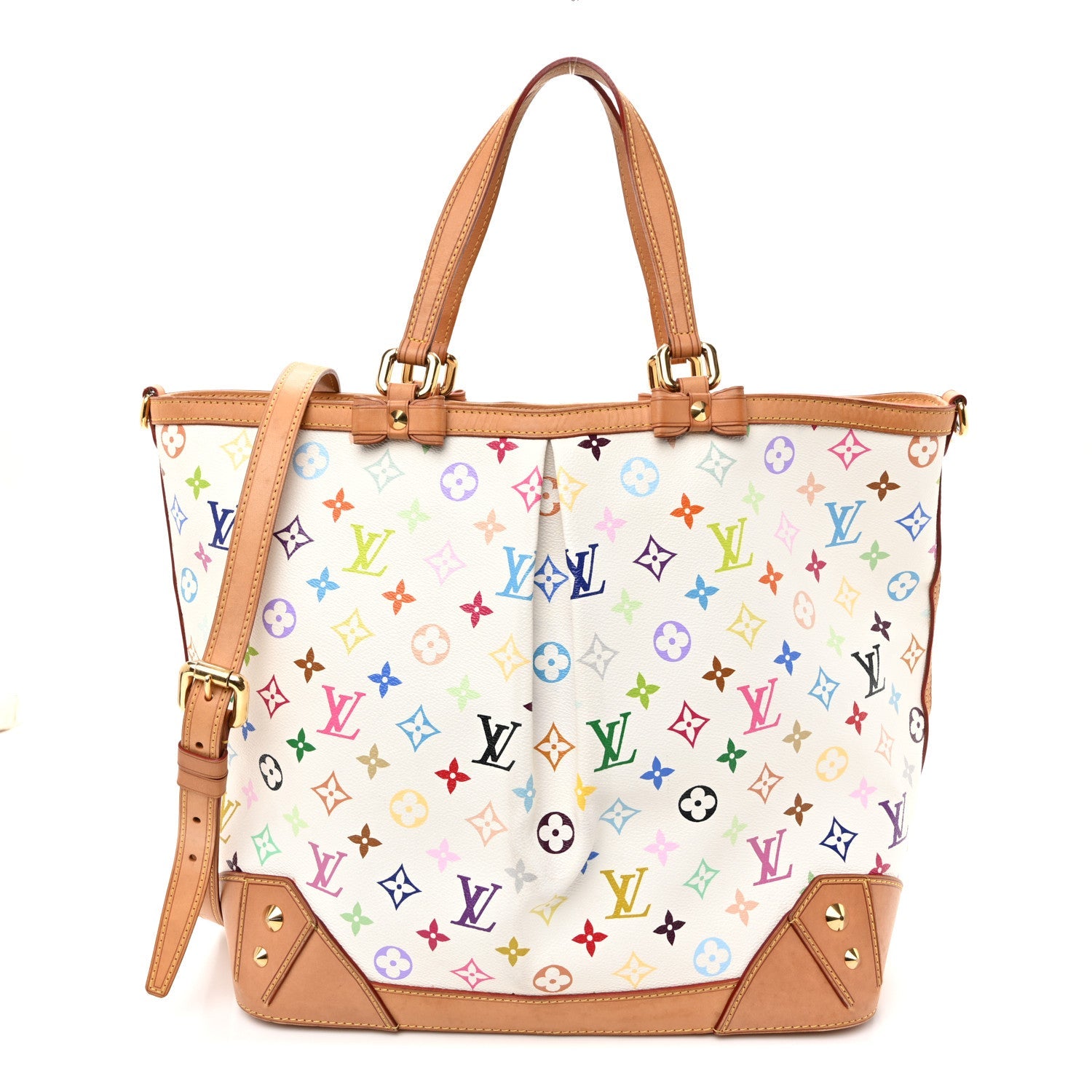 Monogram Multicolor Sharleen GM White White