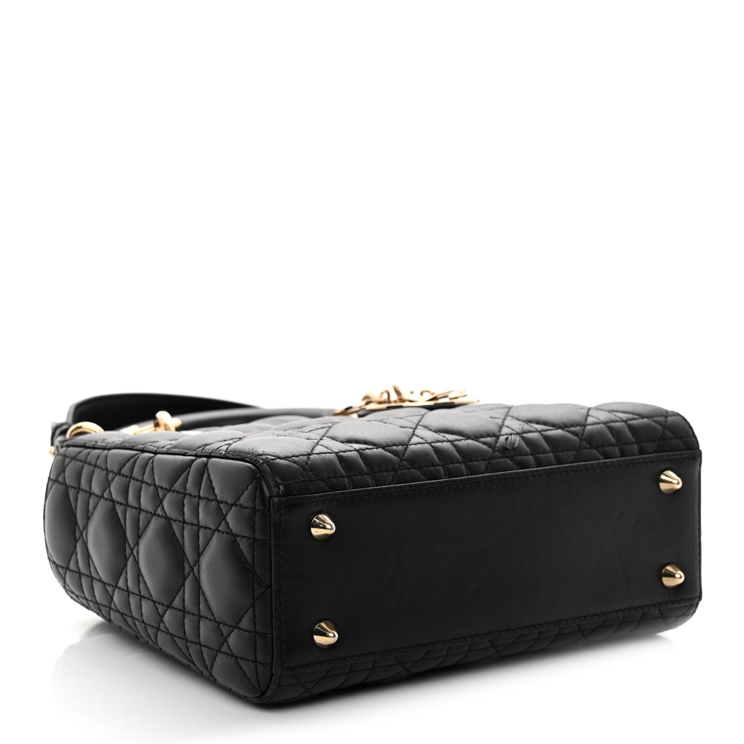 Lambskin Cannage Small My ABCDior Lady Dior Black