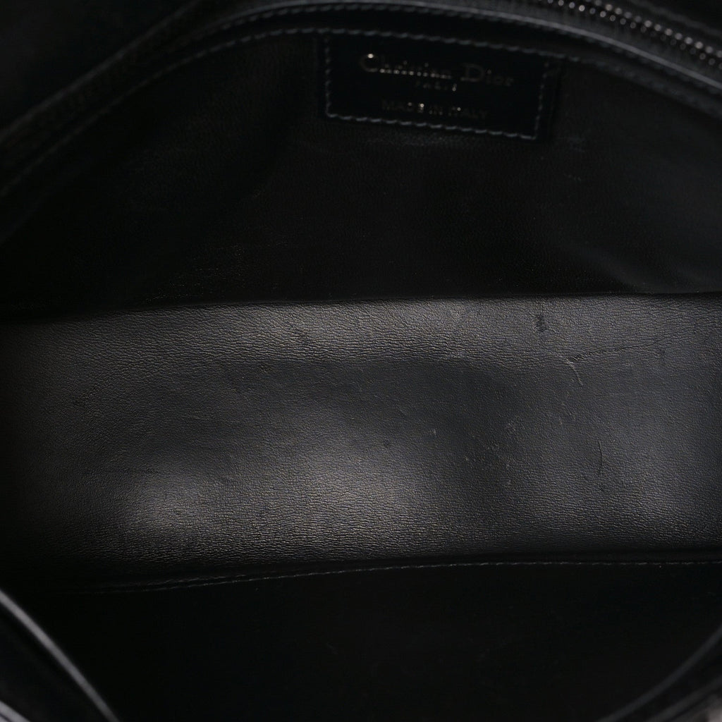 Calfskin Macrocannage Medium Caro Bag Black