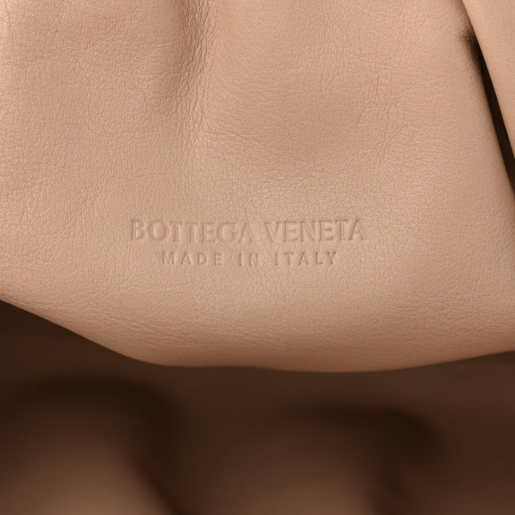 Smooth Butter Calf The Pouch Oversized Clutch Nude