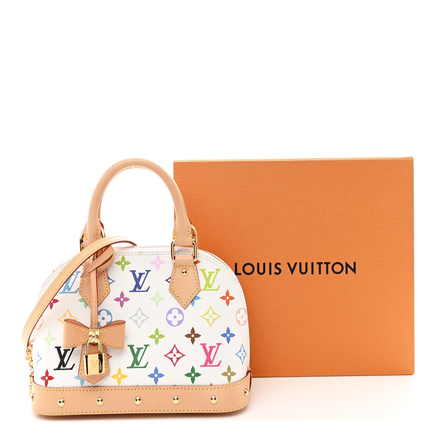 LV x TM Monogram Multicolor Alma BB White