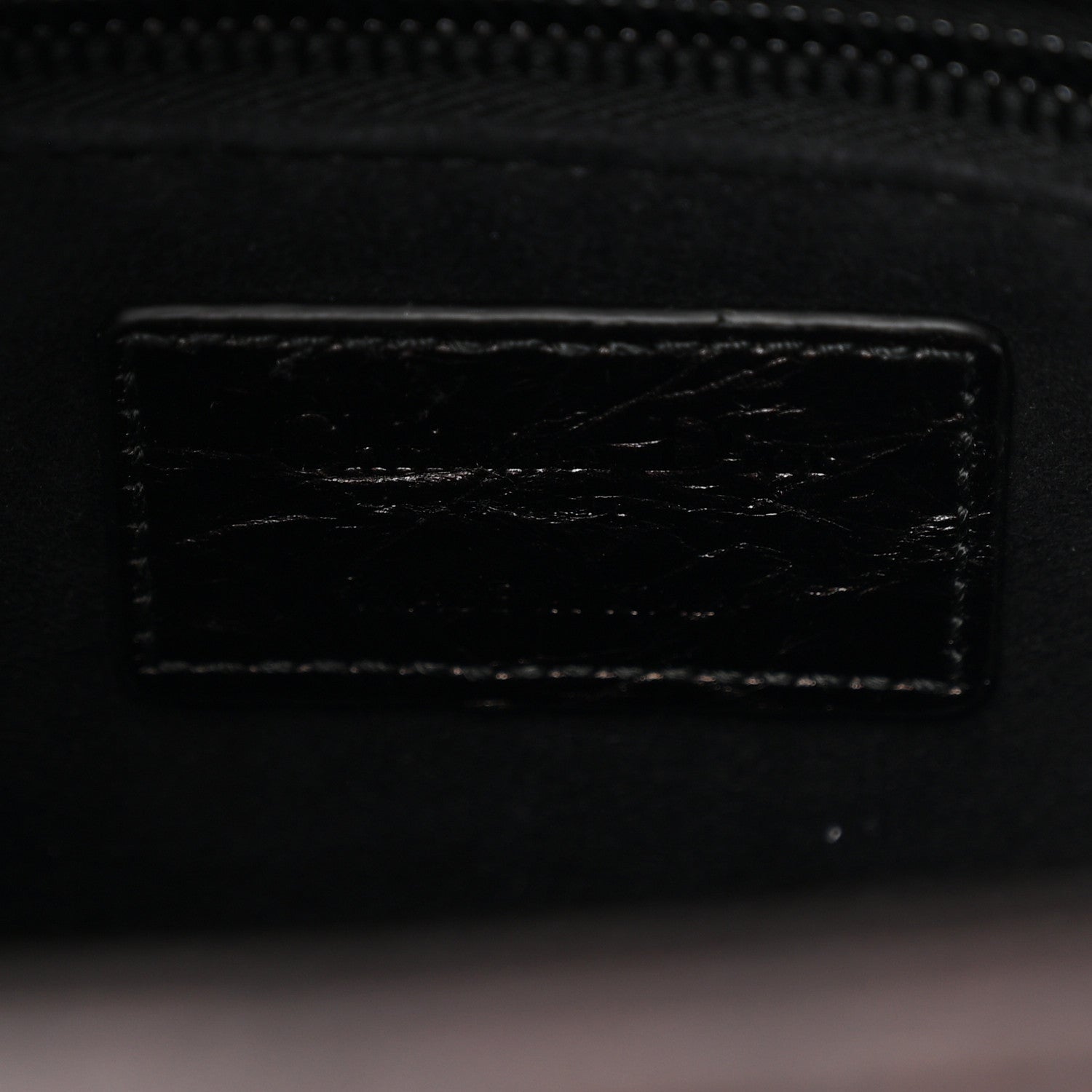 Crinkled Calfskin Cannage Medium Lady Dior Black