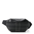 Charcoal Check Calfskin Sonny Bum Bag Charcoal