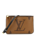 Reverse Monogram Giant Double Zip Pochette