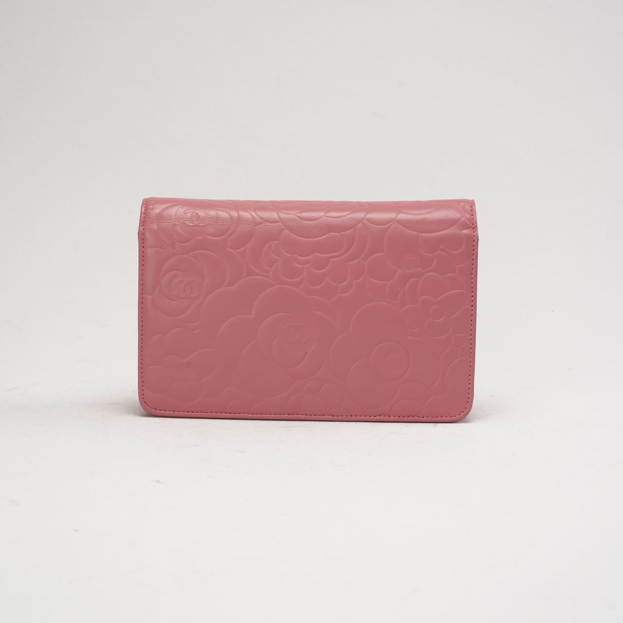 Chanel Timeless Camellia Wallet On Chain (WOC) Lamb Pink