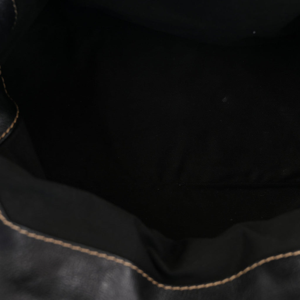 Calfskin Edith Dome Bowler Black