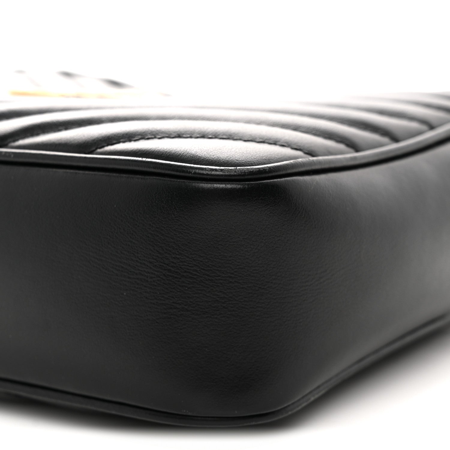 Calfskin Matelasse Monogram Lou Camera Bag Black