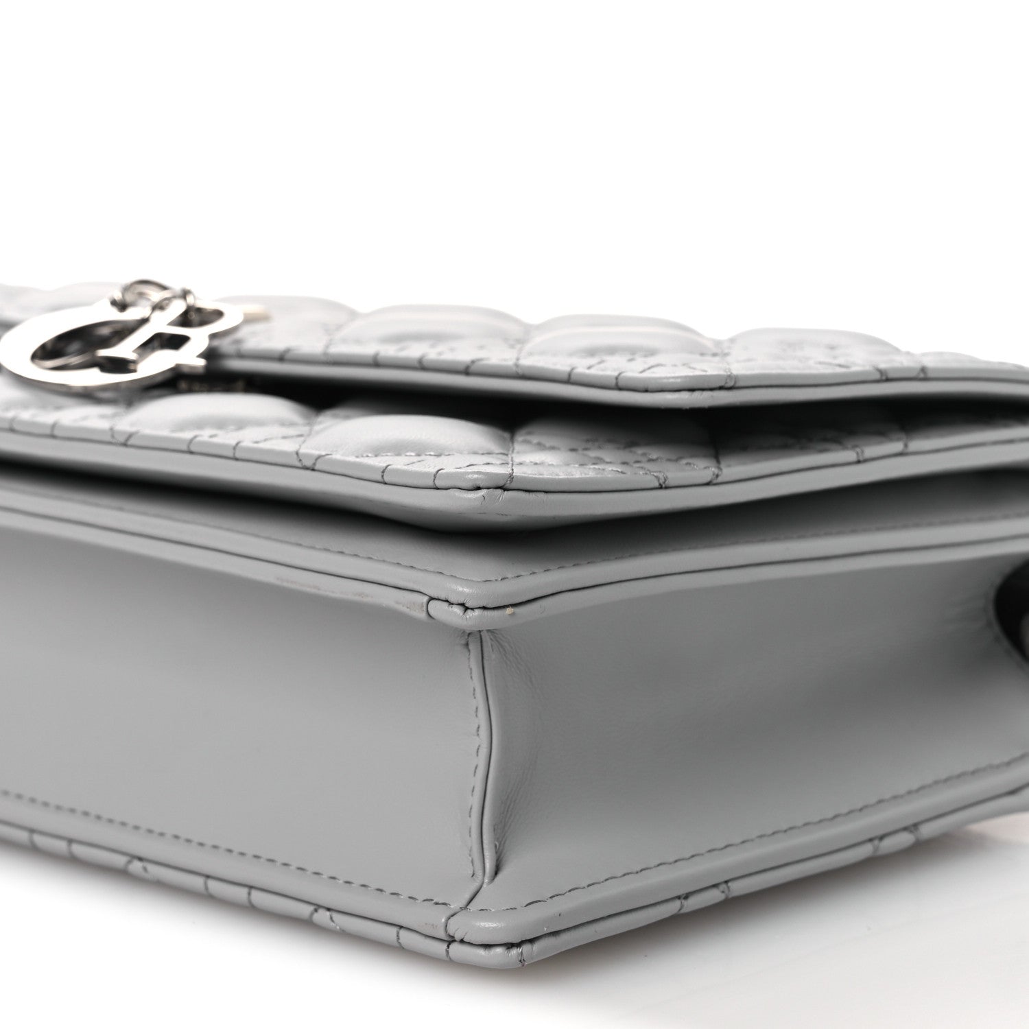 Lambskin Cannage My Dior Top Handle Bag Cloud Blue