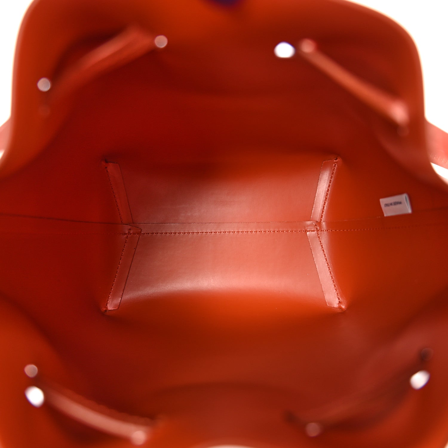 Vegetable Tanned Calfskin Mini Bucket Bag Brandy