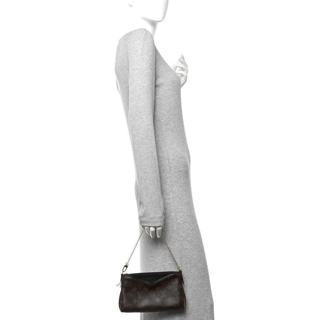 Monogram Pallas Clutch Black