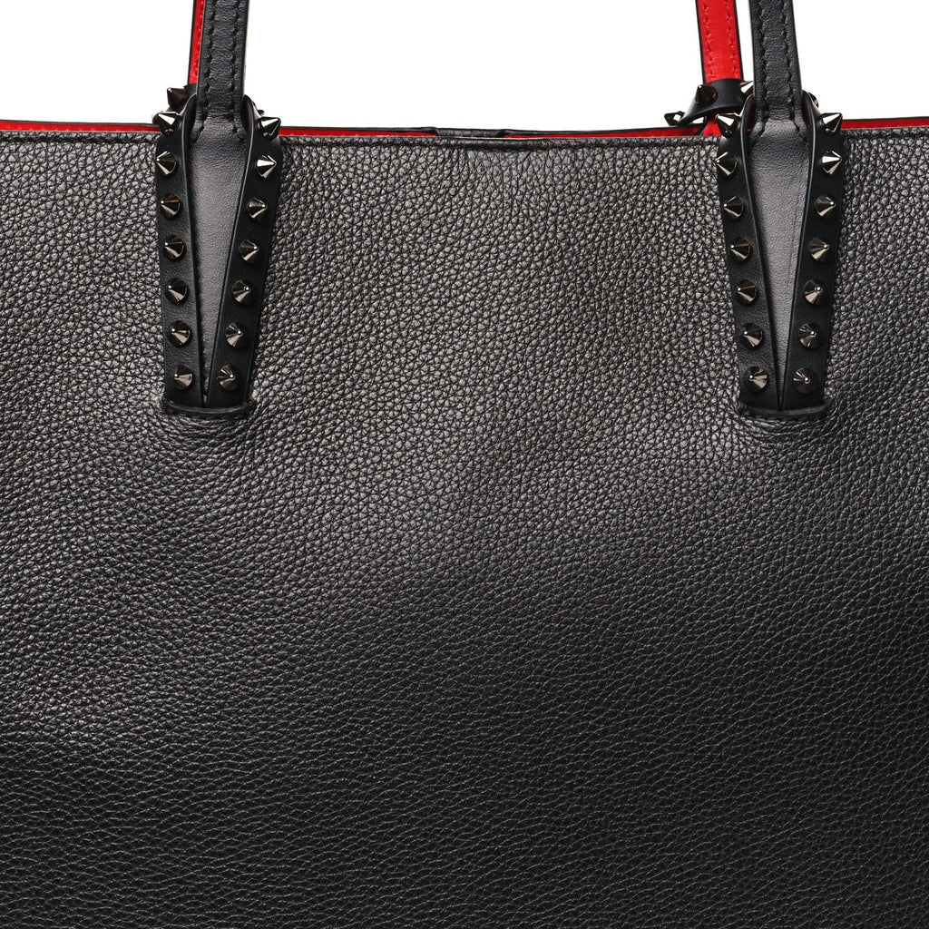 Calfskin Spikes East West Cabata Tote Black