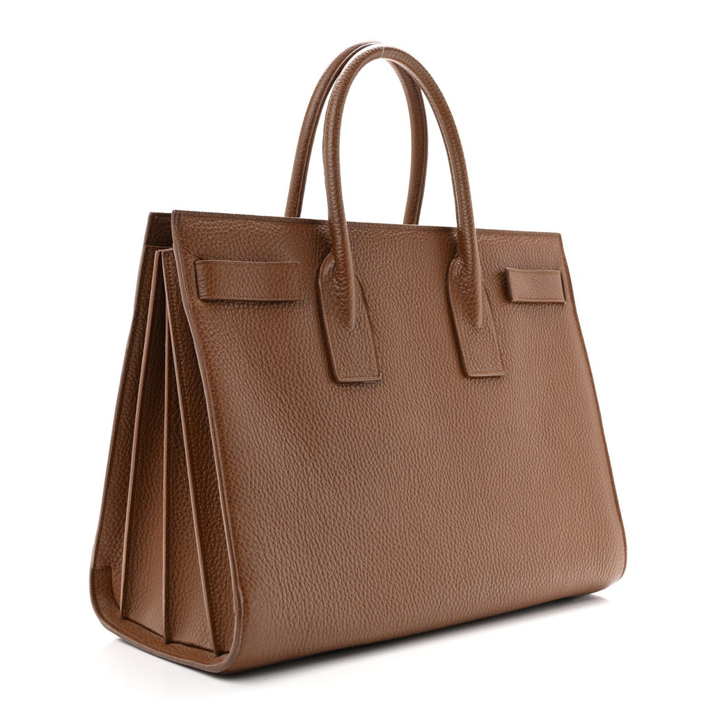 Grained Calfskin Large Souple Sac De Jour Carryall Cinnamon
