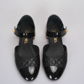 Chanel Mary Jane Flats 36.5 in Black Patent and Leather