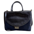 KATE SPADE TAIDEN Calf-Hair Tote Handbag in Midnight Blue NWOT