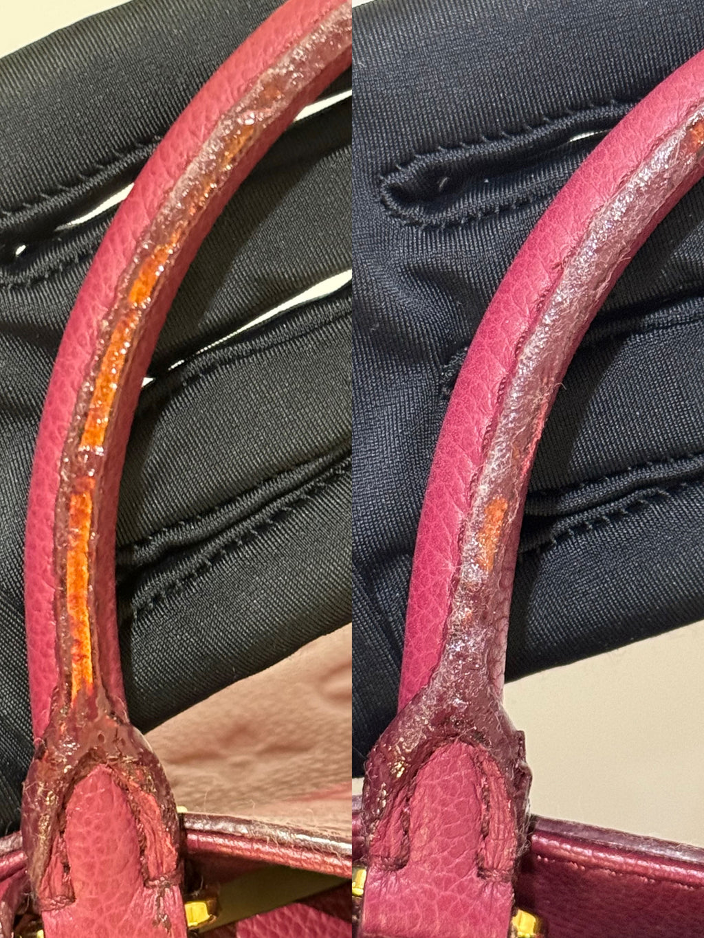LOUIS VUITTON RED HANDBAG