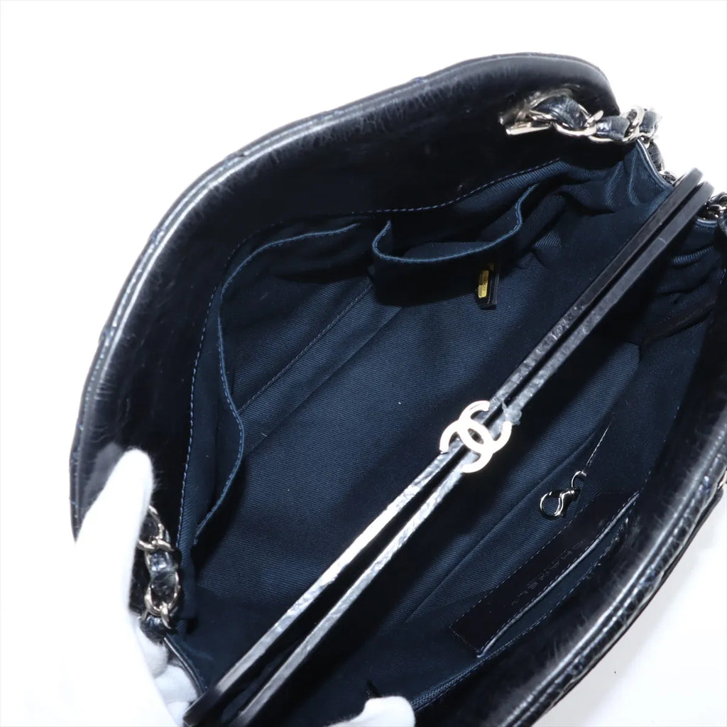 Chanel Mademoiselle Vintage Crinkled Calf Chain Shoulder Bag