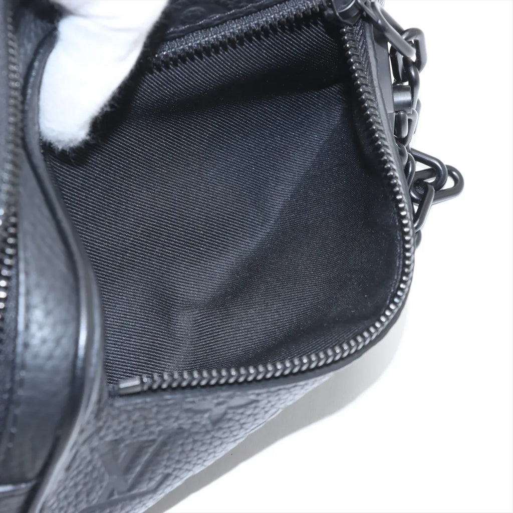 Louis Vuitton Monogram Taurillon Pochette Volga Black