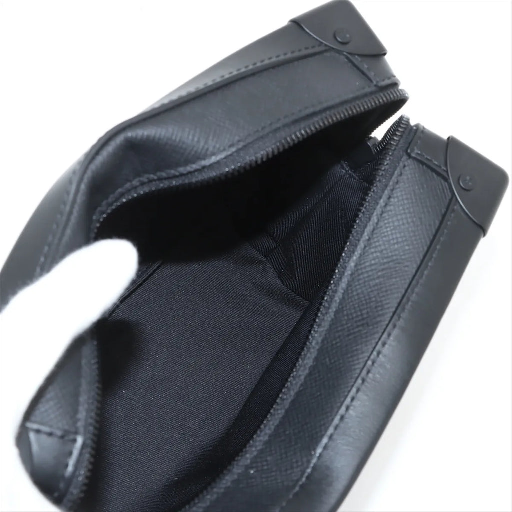 Louis Vuitton Rainbow Taiga Soft Trunk Shoulder Bag Black