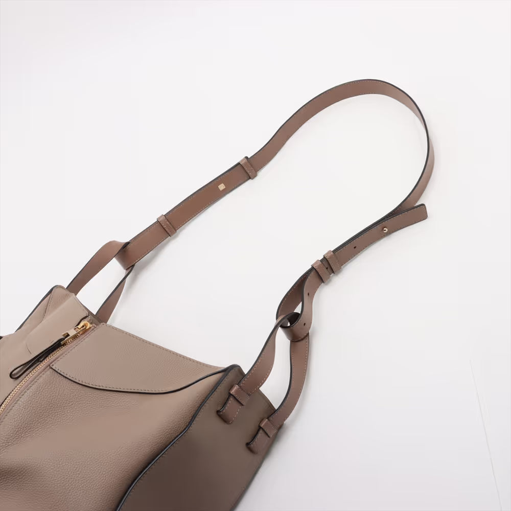 Loewe Hammock Medium Leather Two-Way Handbag Beige