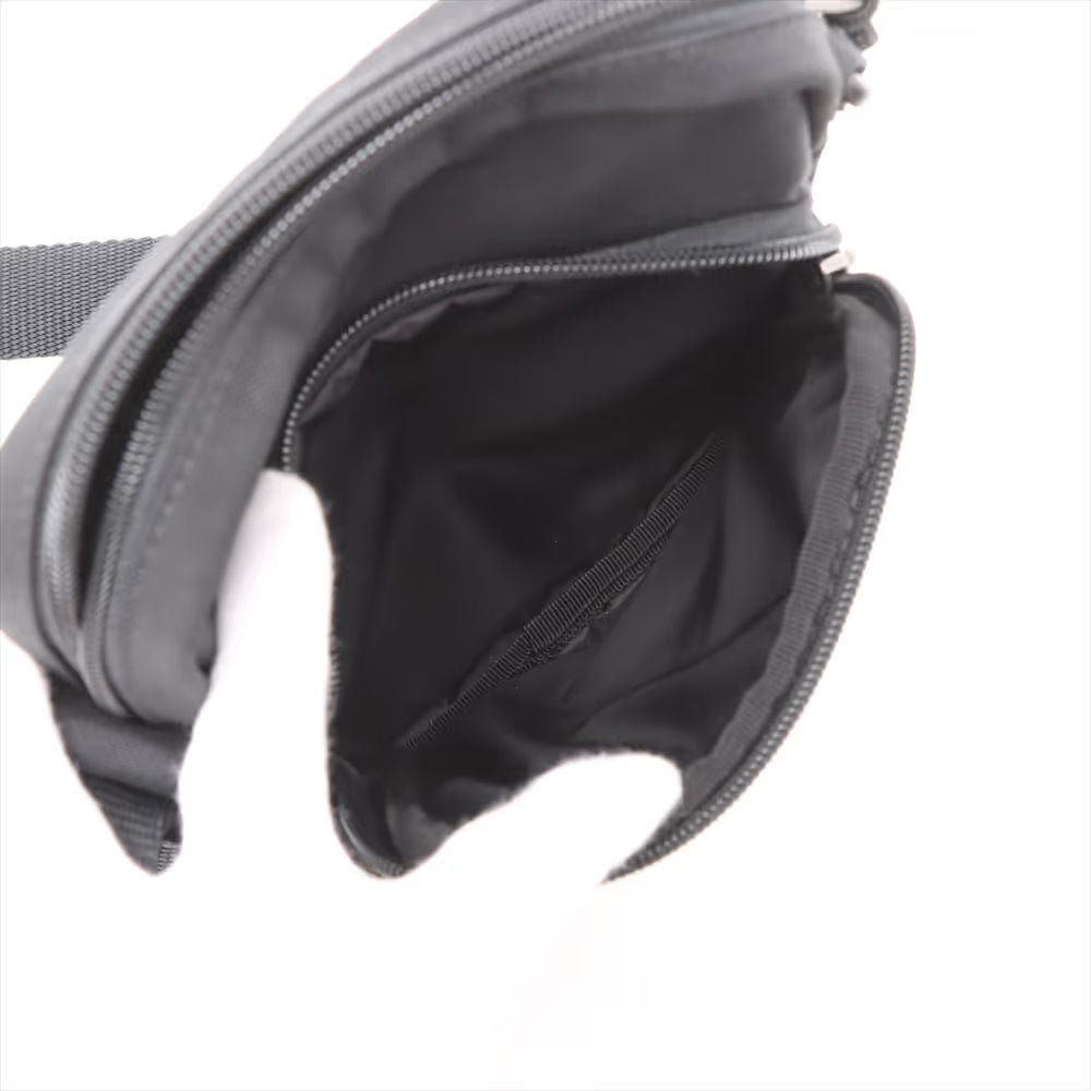 Balenciaga Sport Nylon Leather Shoulder Bag Black