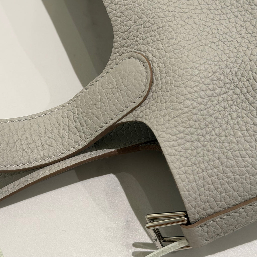 Hermes Picotin 18 Pearl Grey with Silver Hardware + Rodeo Charm (Z Stamp)
