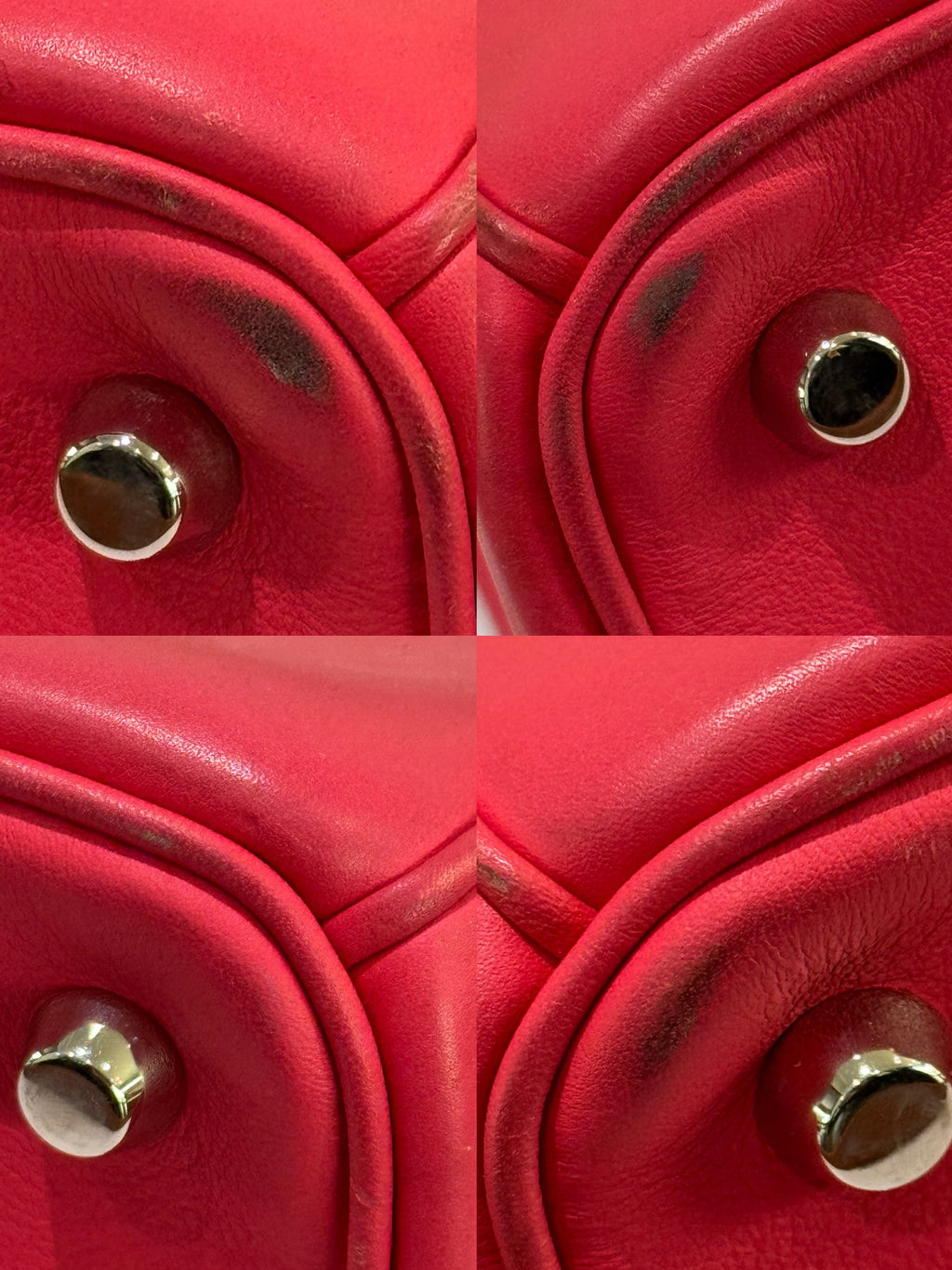 DIOR VIP DIORISSIMO LARGE FULL LEATHER FUCHSIA WITH SILVER HARDWARE