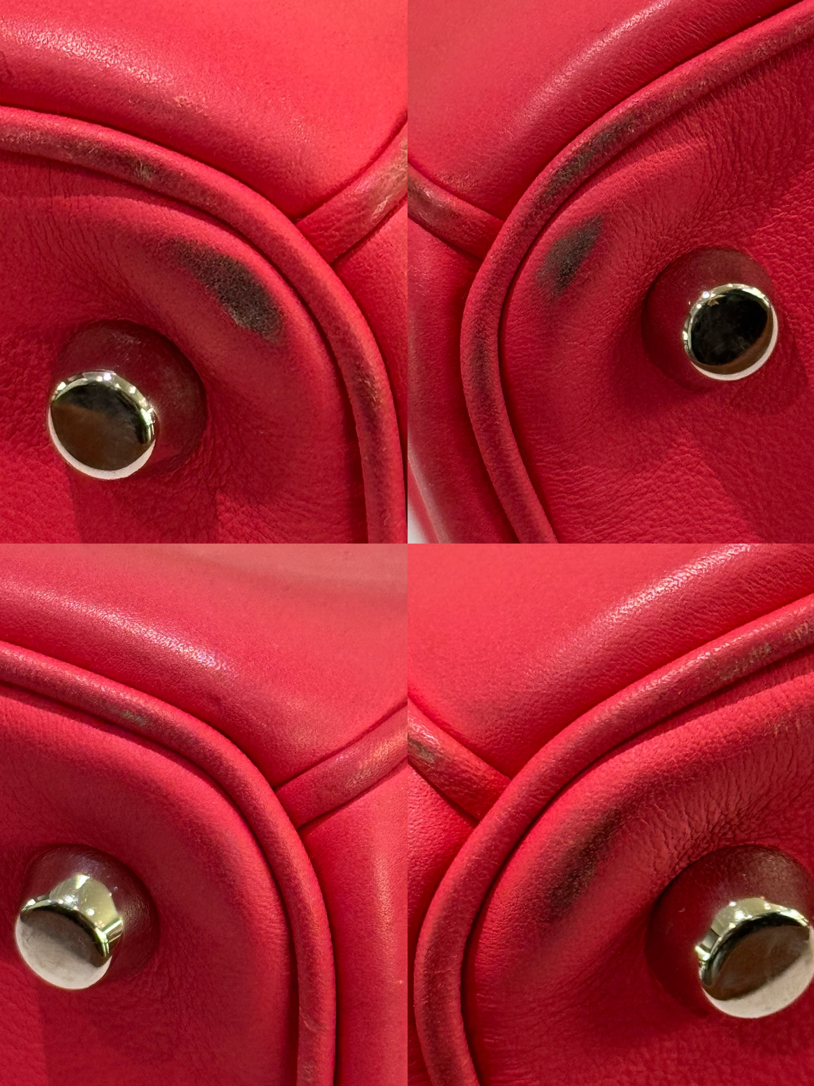 DIOR VIP DIORISSIMO LARGE FULL LEATHER FUCHSIA WITH SILVER HARDWARE