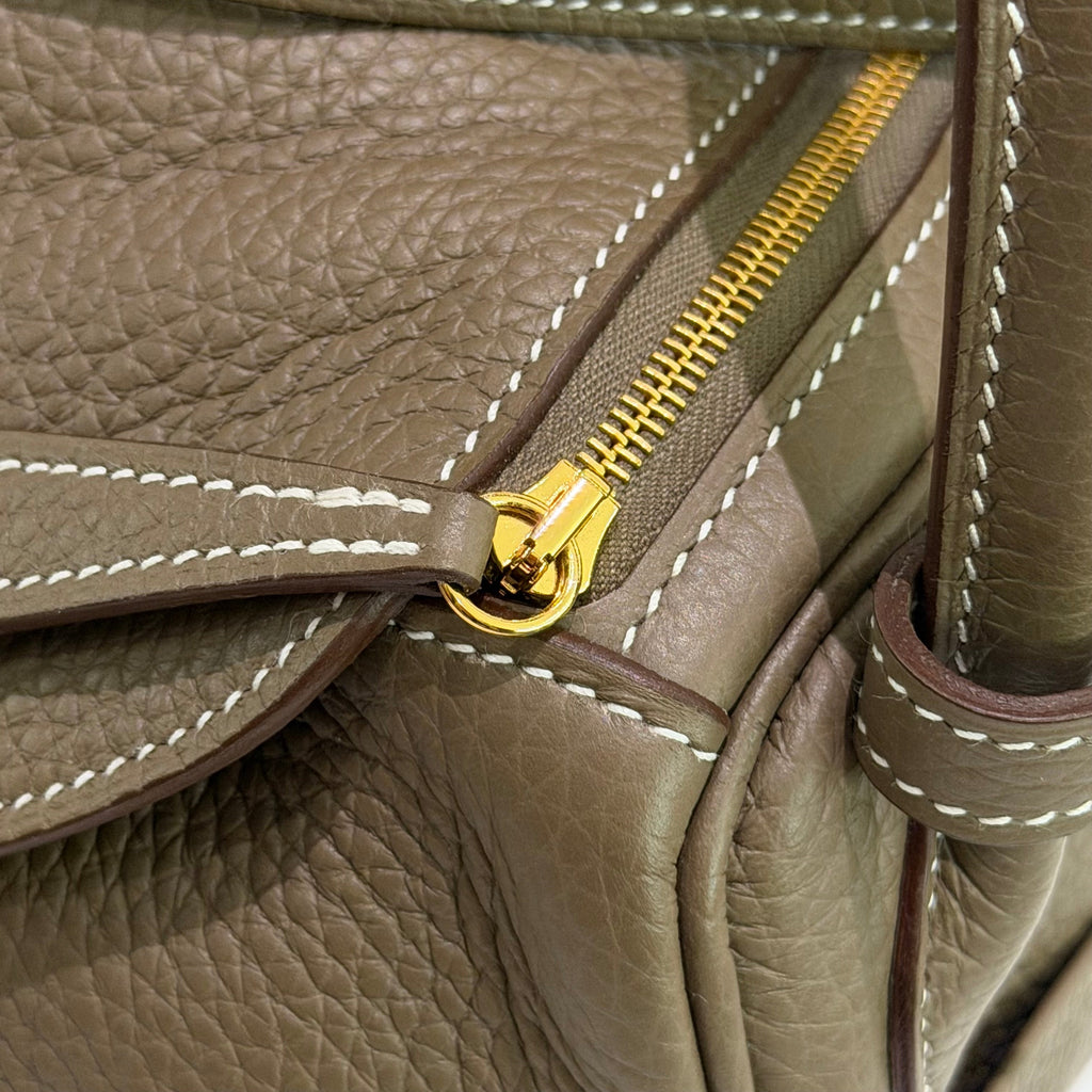Hermes Lindy 26 Etoupe with Gold Hardware TC Leather (B Stamp)