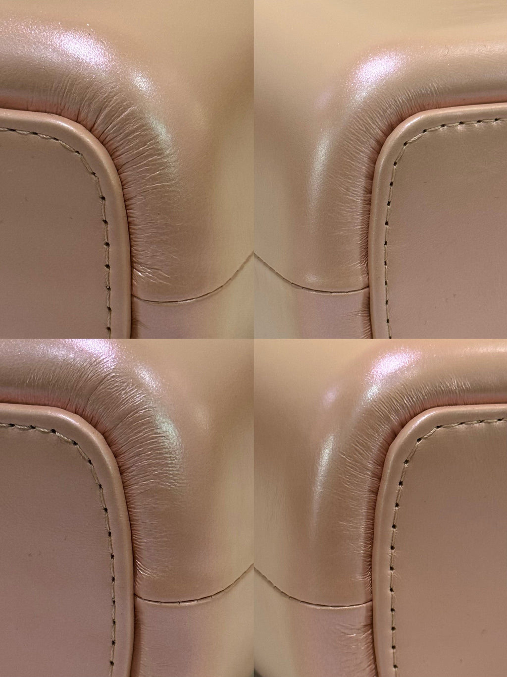 CHANEL GABRIELLE HOBO BAG PEARLESCENT SAKURA PINK WITH GOLD HARDWARE