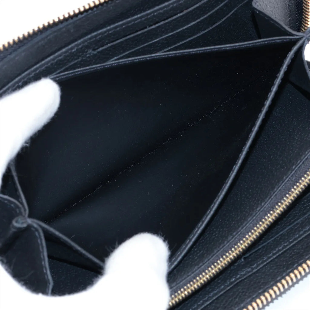 Louis Vuitton Monogram Empreinte Zippy Wallet Black