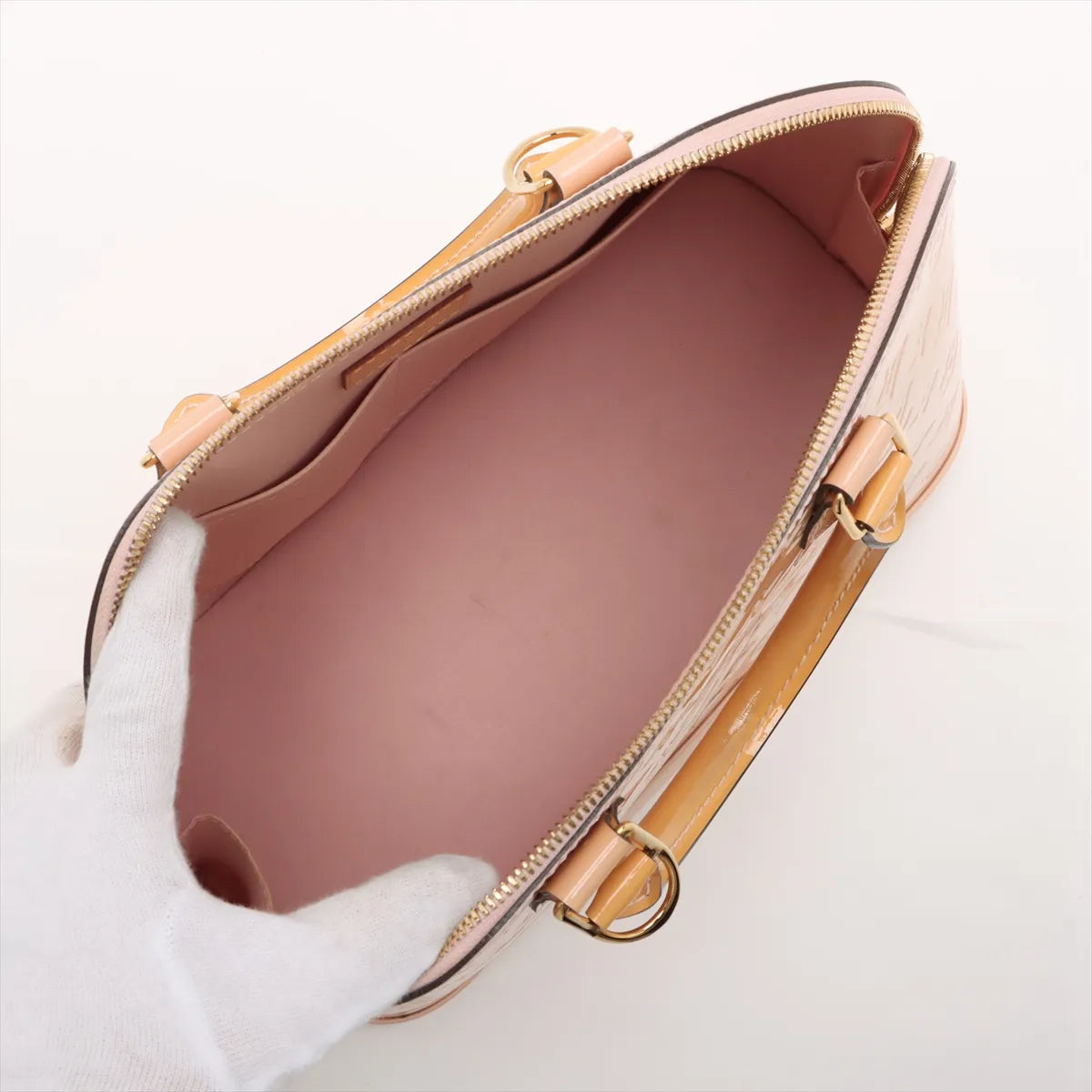 Louis Vuitton Vernis Alma PM Beige-Pink