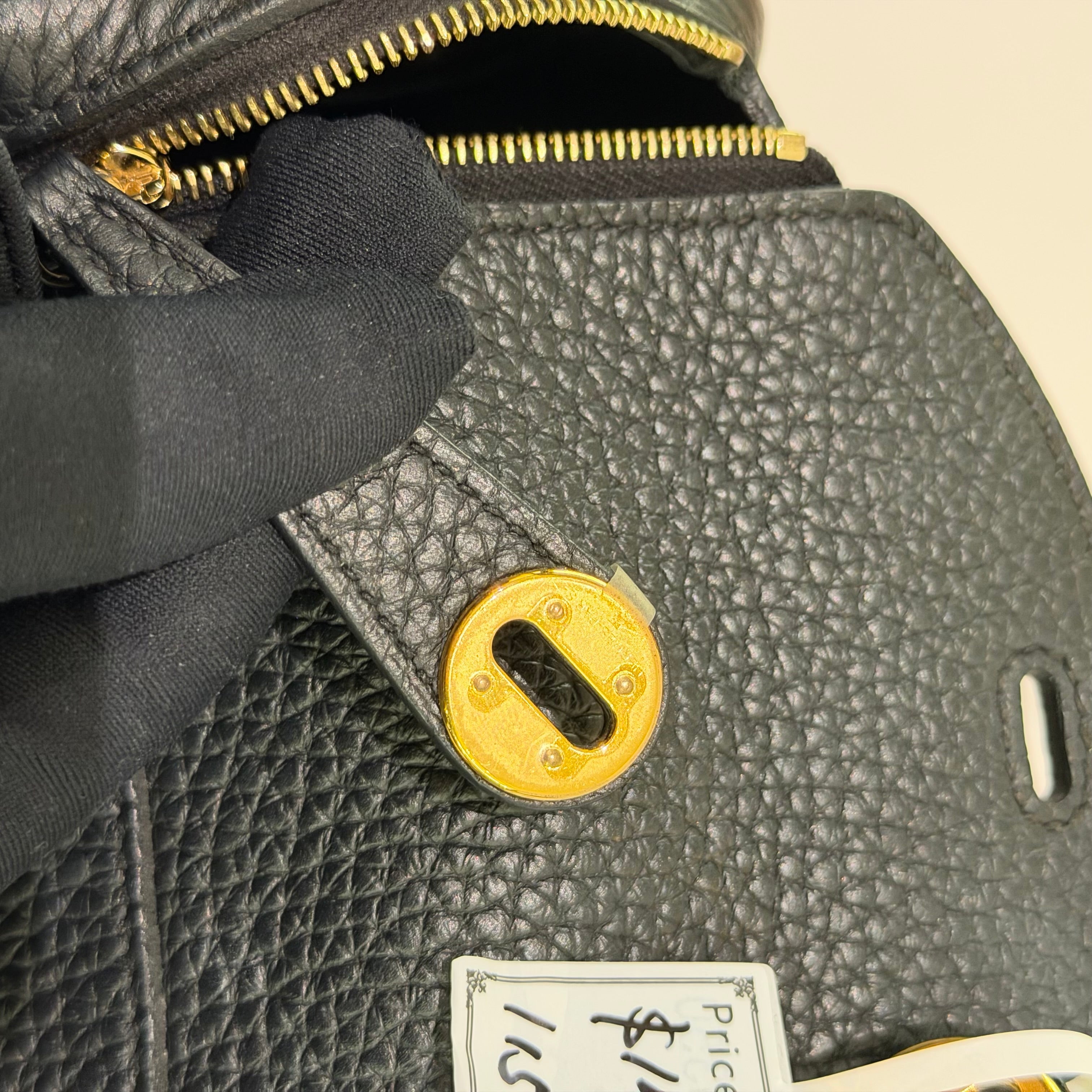 Hermes Mini Lindy Black with Gold Hardware (Stamp W)