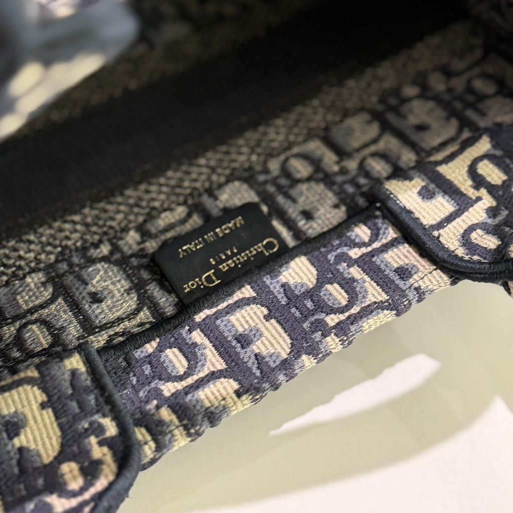 Dior Book Tote Monogram Blue Small Tote Bag