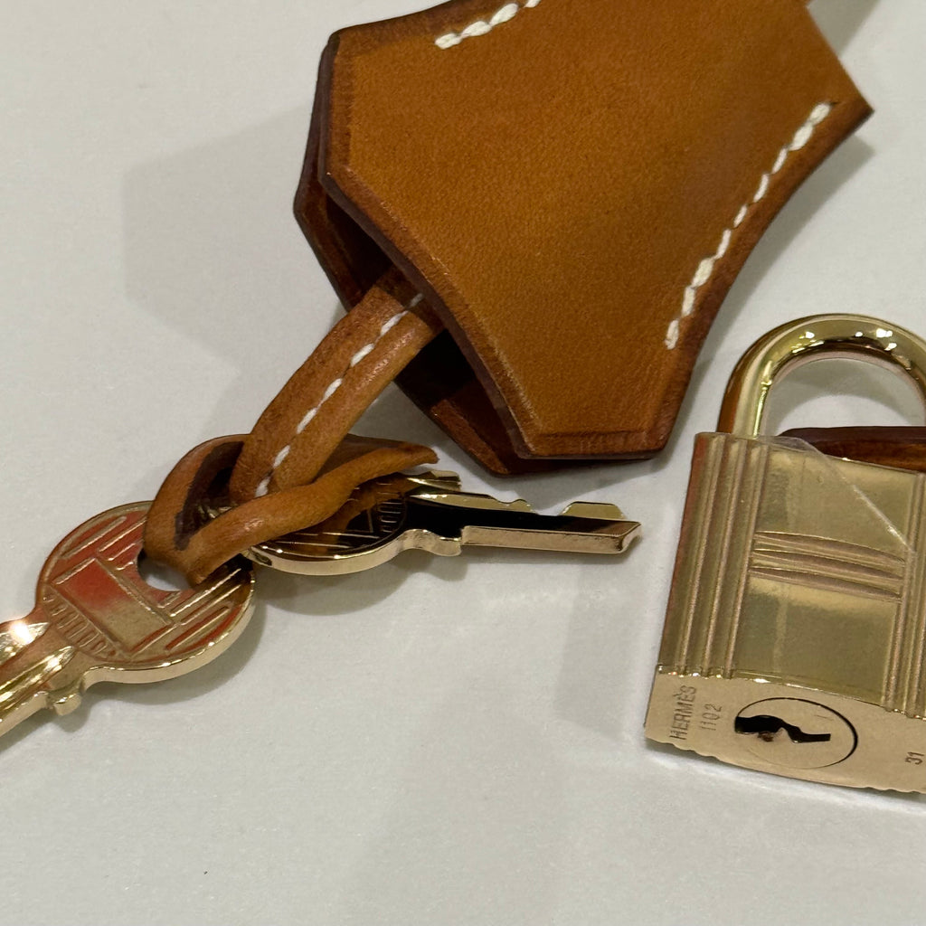 HERMÈS BIRKIN 35 SADDLE LEATHER & CANVAS STAMP P